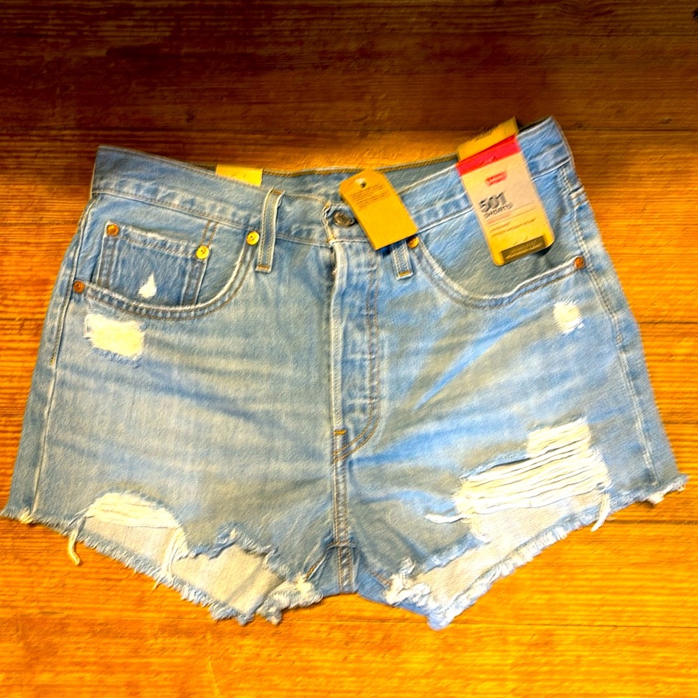 Levi's 501 Shorts High Rise Size 30 NWT
